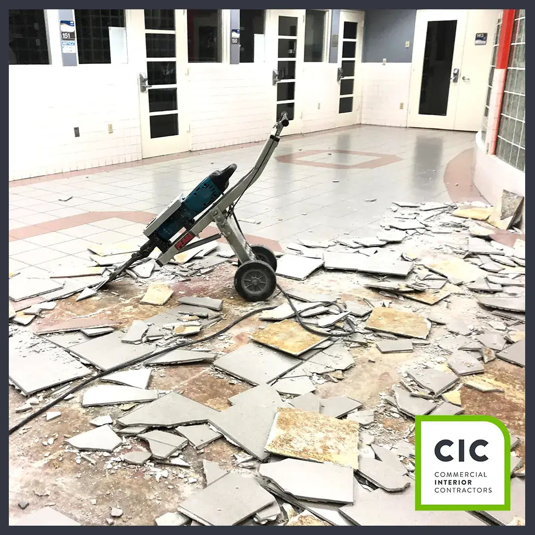 james l knight center flooring by cic